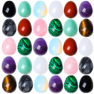 Duqguho 30 Pcs Crystals Eggs