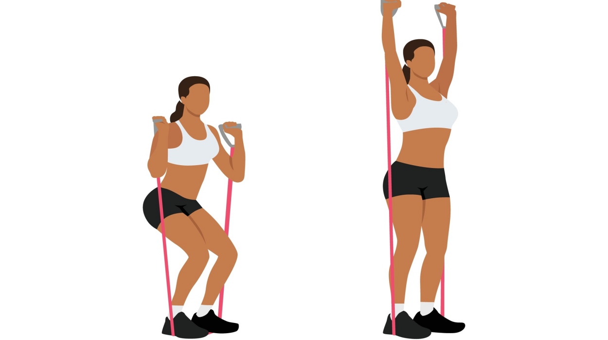 resistance band arm workout