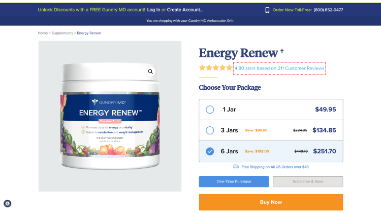 Energy Renew coupon code