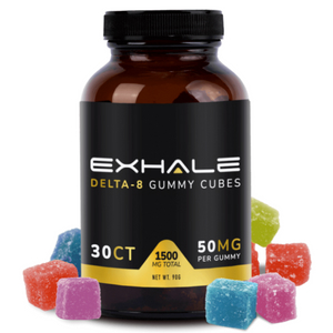 Exhale Wellness Delta-8 THC Cube Gummies
