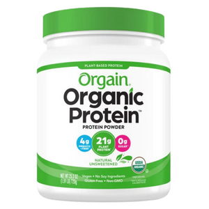 Orgain Organic Protein Plant Based Protein Powder - Natural Unsweetened