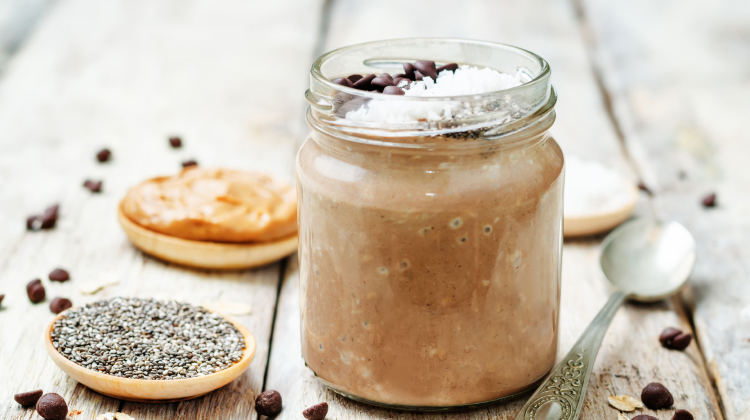 Overnight Oats with Flax and Chia Seeds
