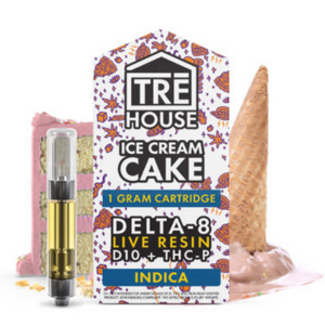 TRE House Ice Cream Cake 1g Live Resin Delta 8 Cartridge
