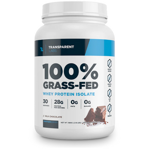 Transparent Labs 100% Grass-Fed Whey Protein Isolate- Milk Chocolate